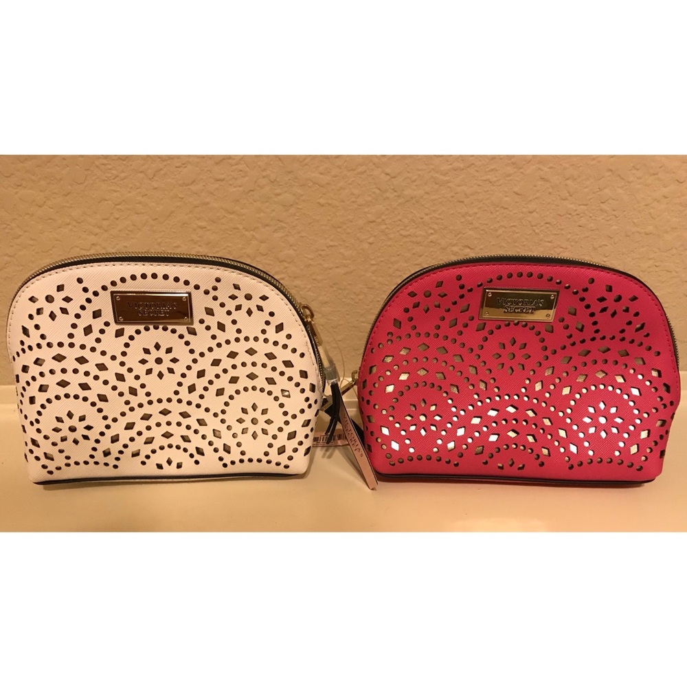 Victoria’s Secret Laser Cut Out Cosmetic Bags